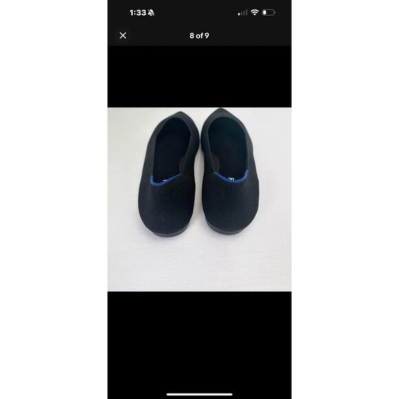 Rothy's Ballet Flat Womens Size US 8 Black Casual Pointed Toe Slip On Shoes - Picture 6 of 6